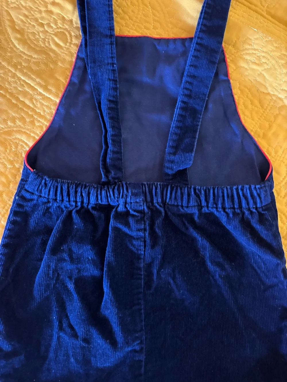 Vintage Baby Boy Lion Corduroy Overalls
